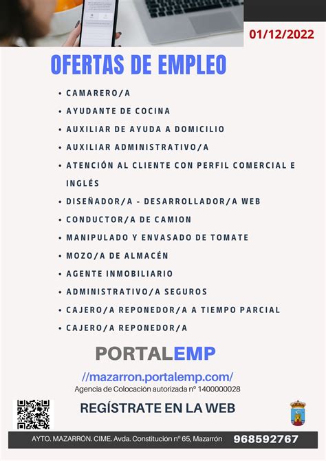 ofertas de empleo en mazarrn|Ofertas de empleo en Mazarrón 